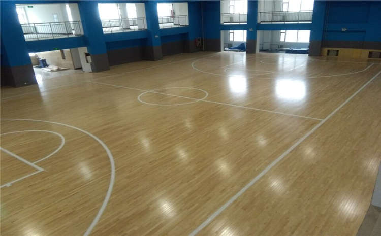 20厚木地板籃球場雙層龍骨結構